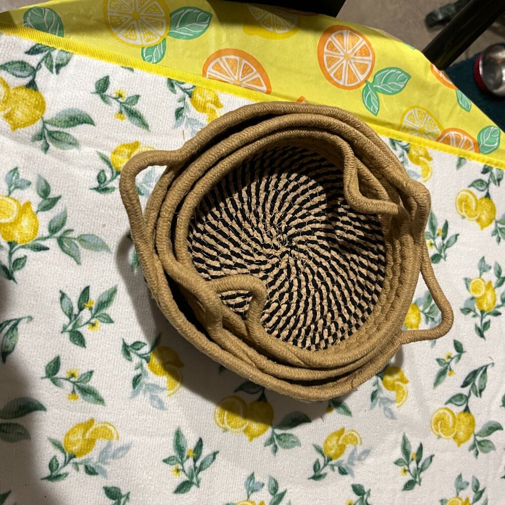 3 Baskets that stack perfectly